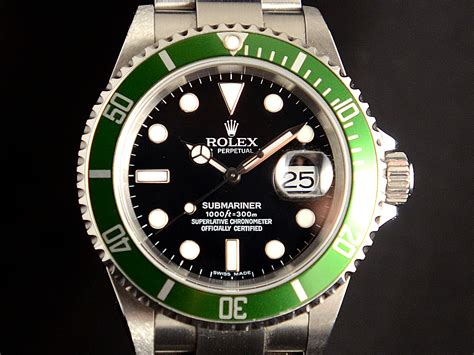 rolex submariner ghiera verde usato|rolex submariner stampata.